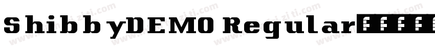 ShibbyDEMO Regular字体转换